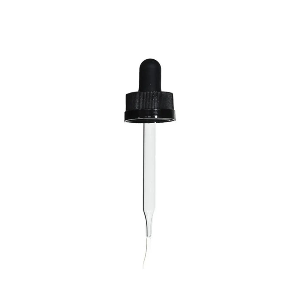 20-400 Black PP Child Resistant Black Dropper 76mm Pipette | 25 Pack
