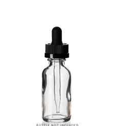 20-400 Black PP Child Resistant Black Dropper 76mm Pipette | 25 Pack