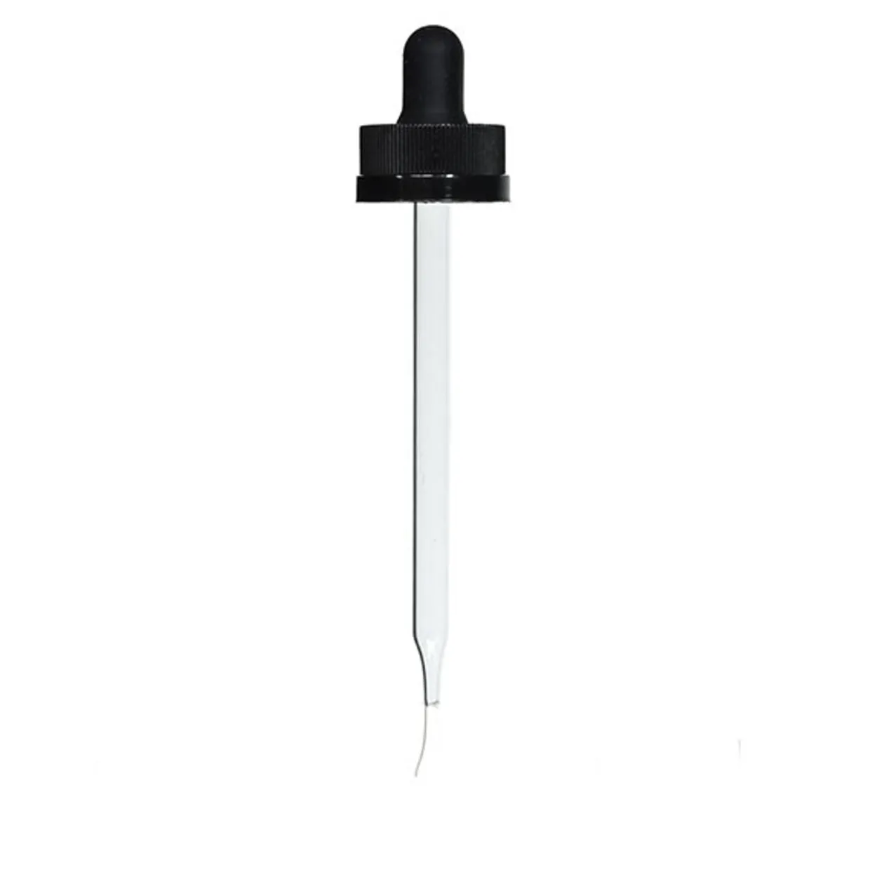 22-400 Child Resistant PP Black Dropper | 12 Pack