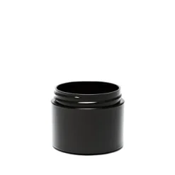 2 Oz Black Double Wall Jar Straight Base 58-400 | 36 Pack