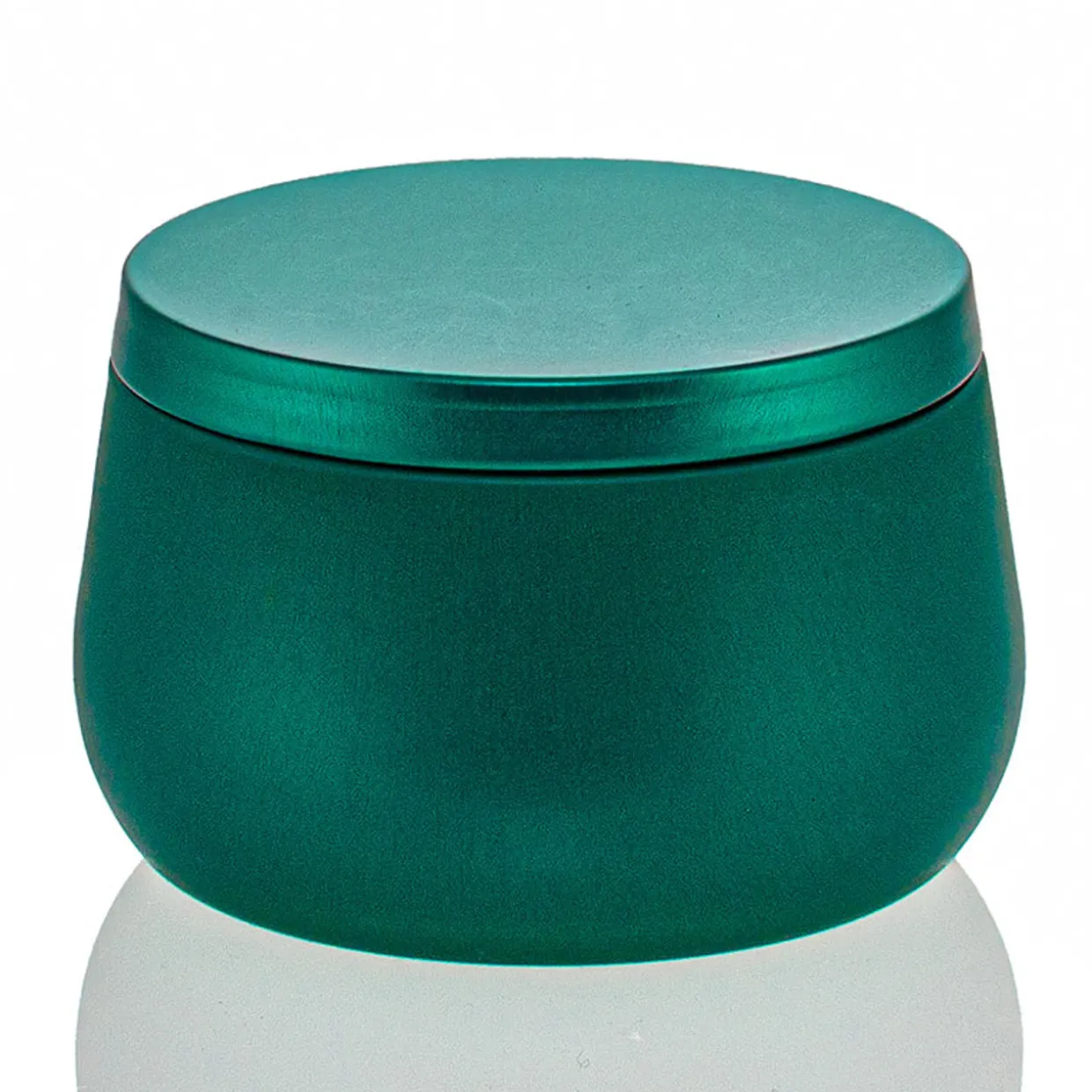 8 Oz Jar Store Green Bubble Candle Tin | 12 Pack