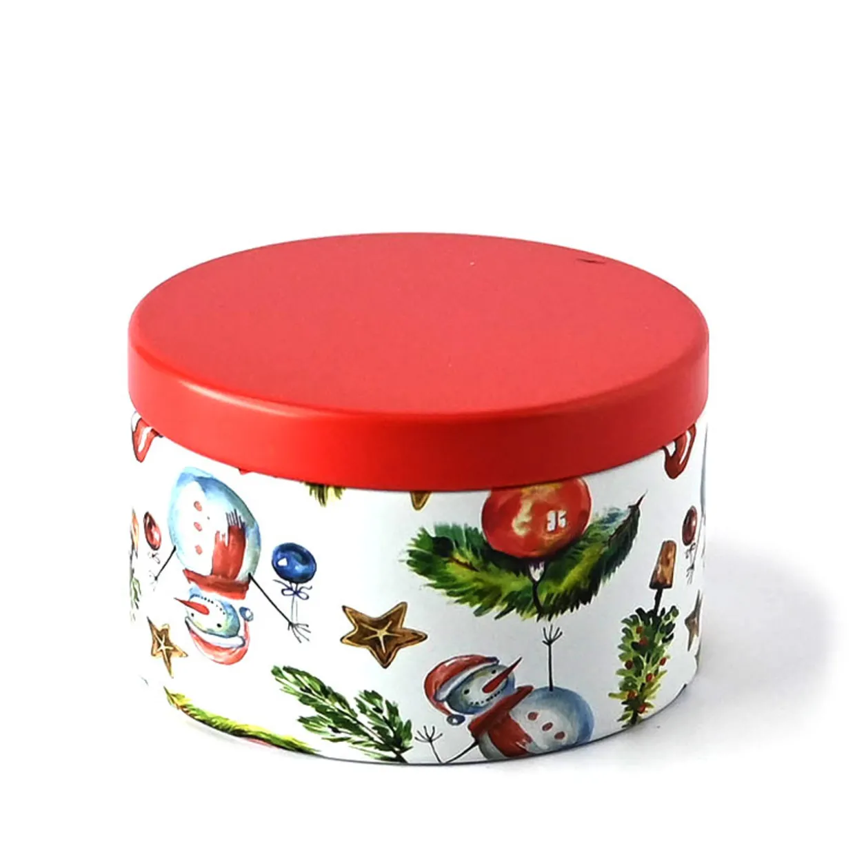 8 Oz Jar Store Holiday Decorated Candle Tin | 12 Pack