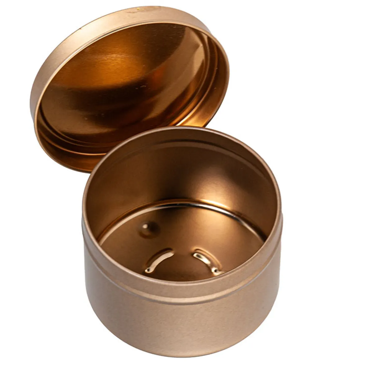 12 Oz Jar Store Rose Gold Candle Tin With Feet | 12 Pack