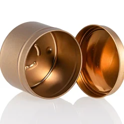 4 Oz Jar Store Rose Gold Candle Tin With Feet | 12 Pack