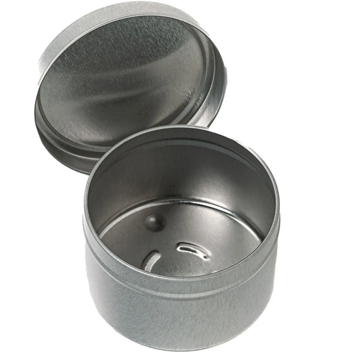 6 Oz Jar Store Silver Candle Tin With Feet | 12 Pack