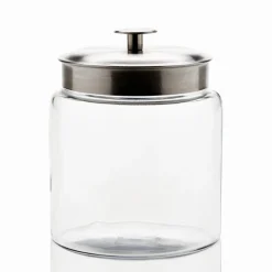 3 Quart Anchor Mini Montana Jar With Silver Metal Cover | 2 Pack